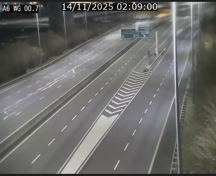 <h2>Traffic live webcam Luxembourg Croix de Cessange - A6 - BK 0.7 - direction A3 France</h2>