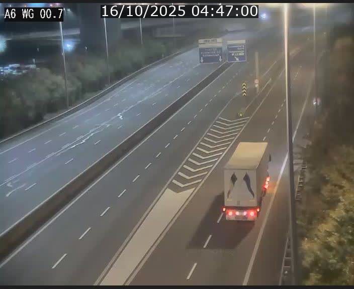 <h2>Traffic live webcam Luxembourg Croix de Cessange - A6 - BK 0.7 - direction A3 France</h2>