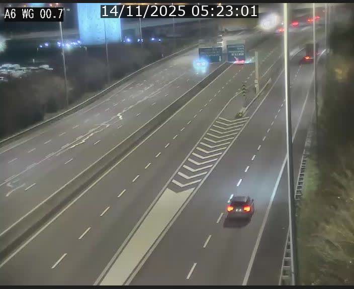 <h2>Traffic live webcam Luxembourg Croix de Cessange - A6 - BK 0.7 - direction A3 France</h2>