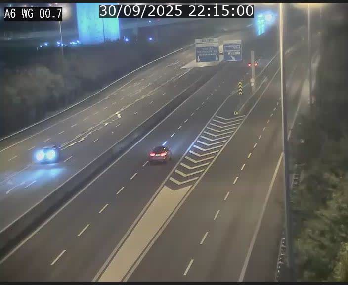 <h2>Traffic live webcam Luxembourg Croix de Cessange - A6 - BK 0.7 - direction A3 France</h2>