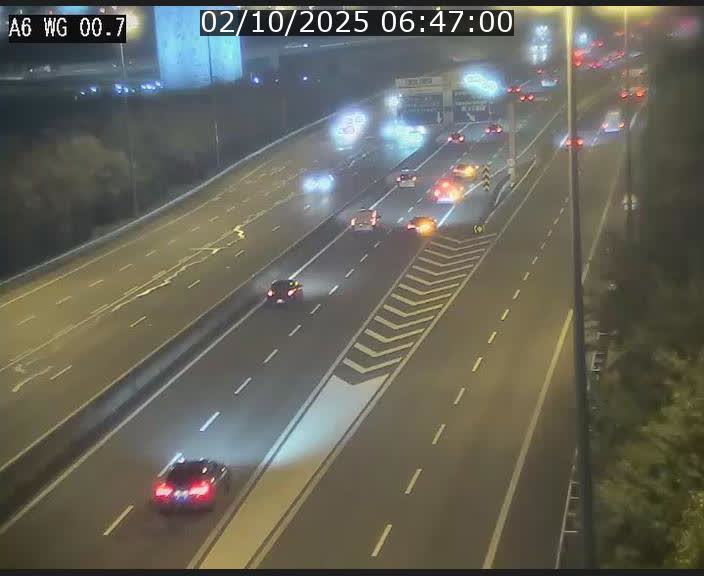 <h2>Traffic live webcam Luxembourg Croix de Cessange - A6 - BK 0.7 - direction A3 France</h2>