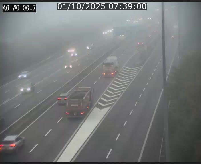 <h2>Traffic live webcam Luxembourg Croix de Cessange - A6 - BK 0.7 - direction A3 France</h2>