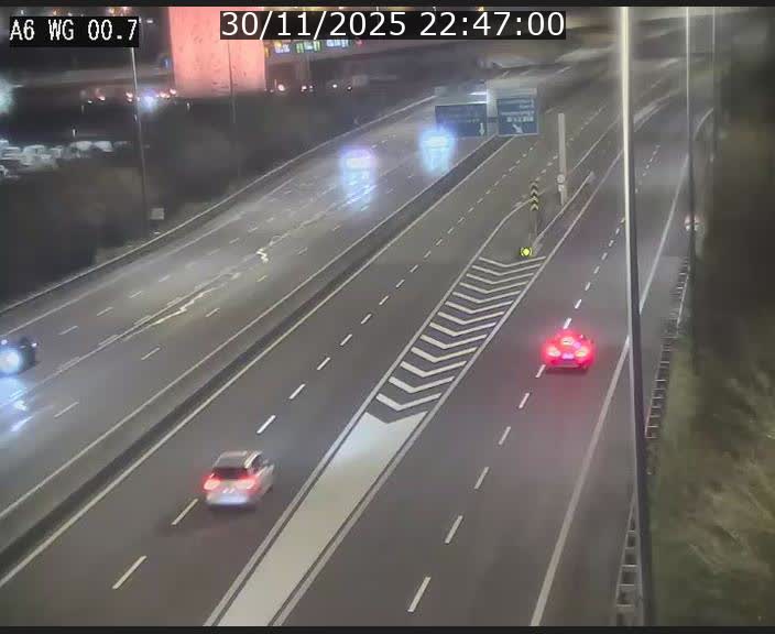 <h2>Traffic live webcam Luxembourg Croix de Cessange - A6 - BK 0.7 - direction A3 France</h2>