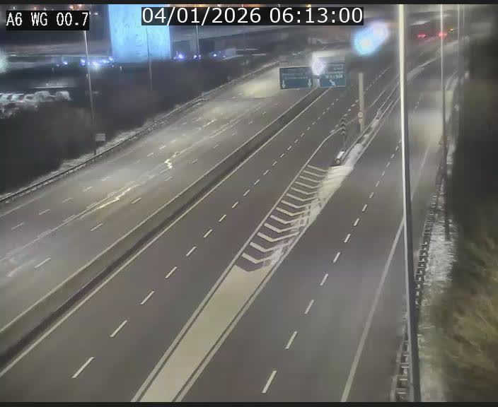 <h2>Traffic live webcam Luxembourg Croix de Cessange - A6 - BK 0.7 - direction A3 France</h2>