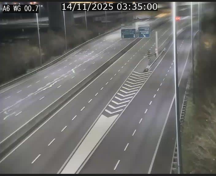 <h2>Traffic live webcam Luxembourg Croix de Cessange - A6 - BK 0.7 - direction A3 France</h2>