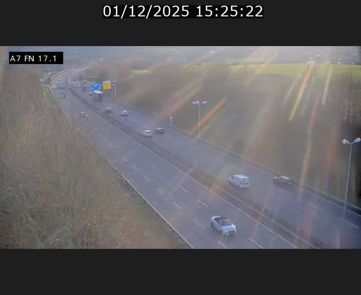 <h2>Caméra trafic Luxembourg - A7, Merscherbierg direction Mersch</h2>