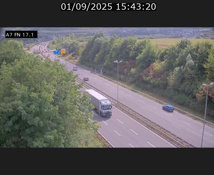 <h2>Caméra trafic Luxembourg - A7, Merscherbierg direction Mersch</h2>