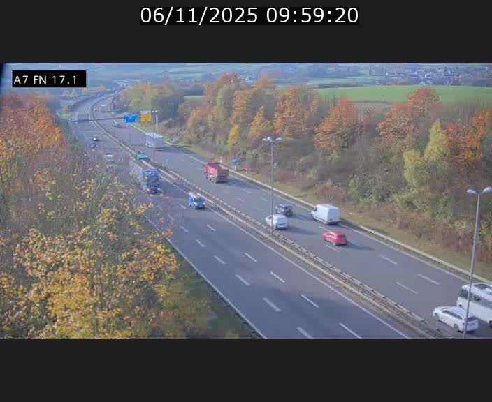 <h2>Caméra trafic Luxembourg - A7, Merscherbierg direction Mersch</h2>