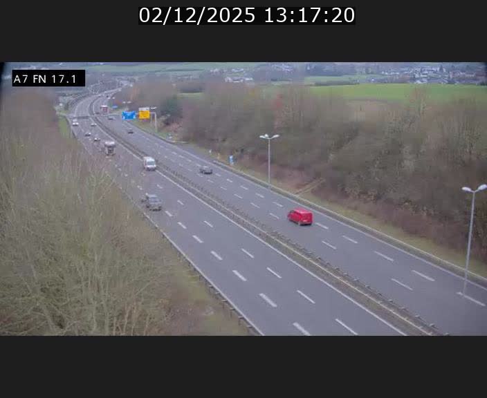 <h2>Caméra trafic Luxembourg - A7, Merscherbierg direction Mersch</h2>