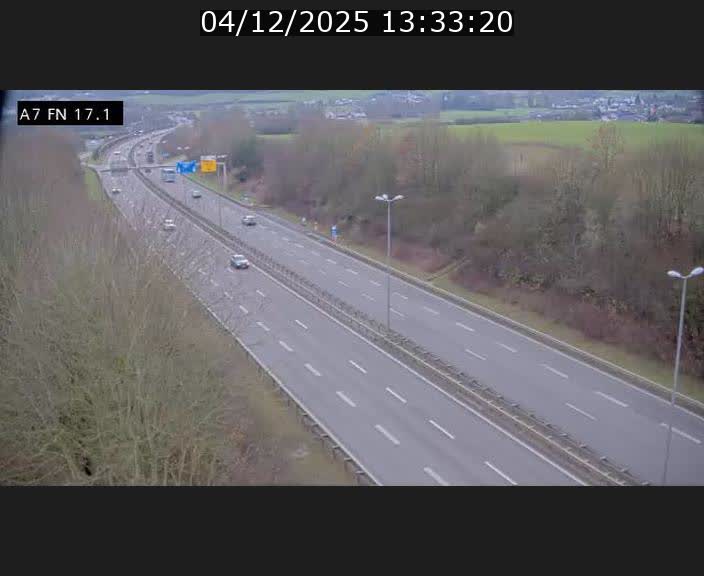 <h2>Caméra trafic Luxembourg - A7, Merscherbierg direction Mersch</h2>