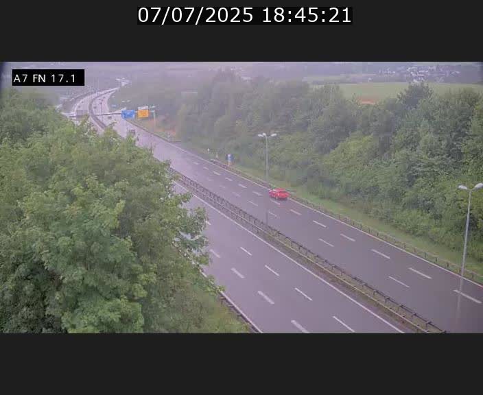 Caméra trafic Luxembourg - A7, Merscherbierg direction Mersch