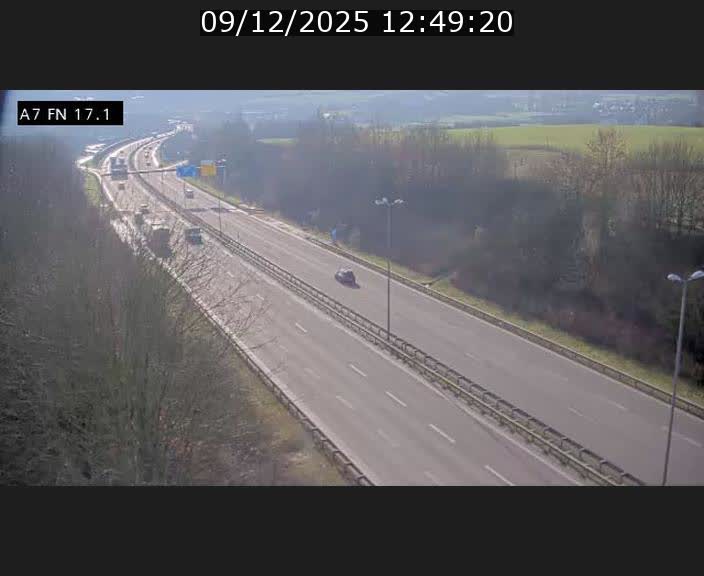 Caméra trafic Luxembourg - A7, Merscherbierg direction Mersch