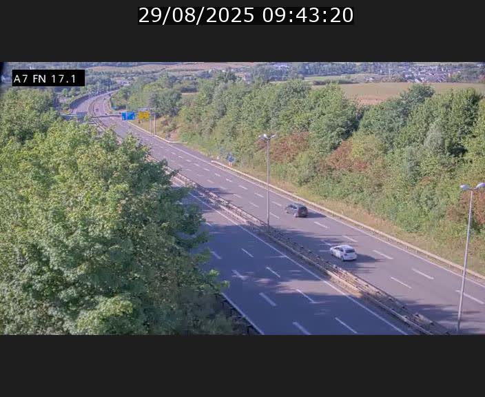 <h2>Caméra trafic Luxembourg - A7, Merscherbierg direction Mersch</h2>