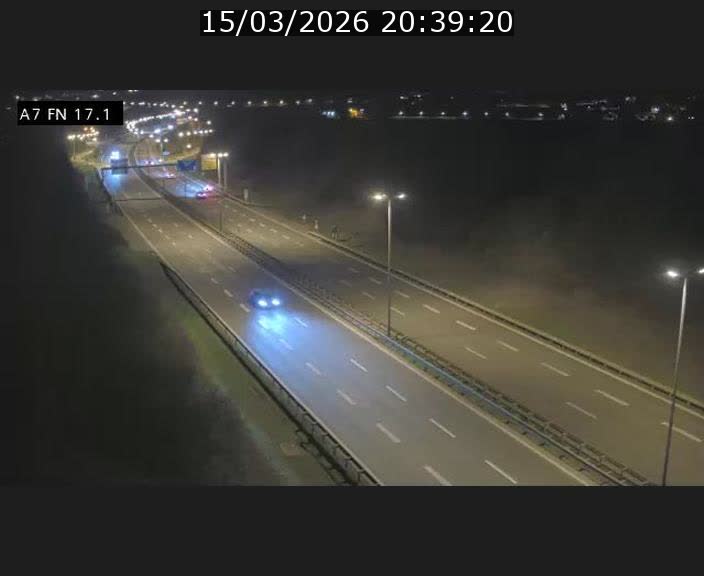 Caméra trafic Luxembourg - A7, Merscherbierg direction Mersch