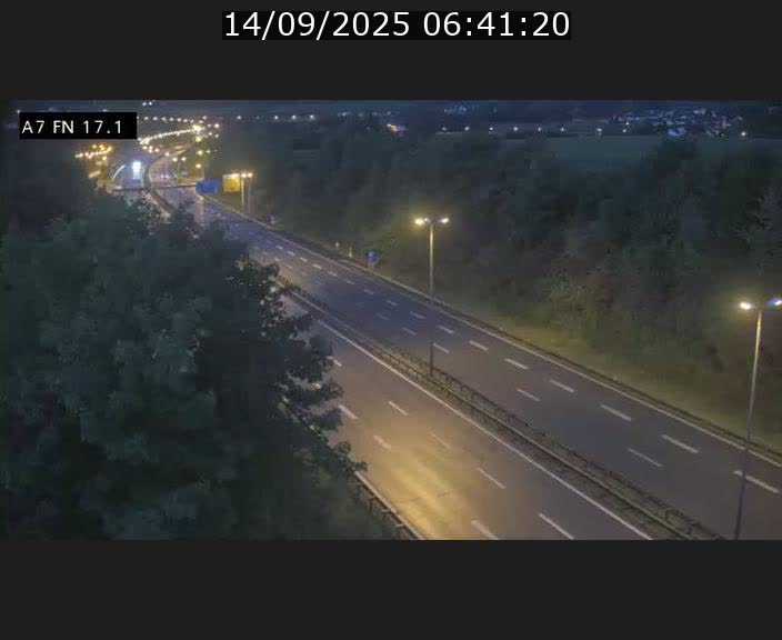 Caméra trafic Luxembourg - A7, Merscherbierg direction Mersch