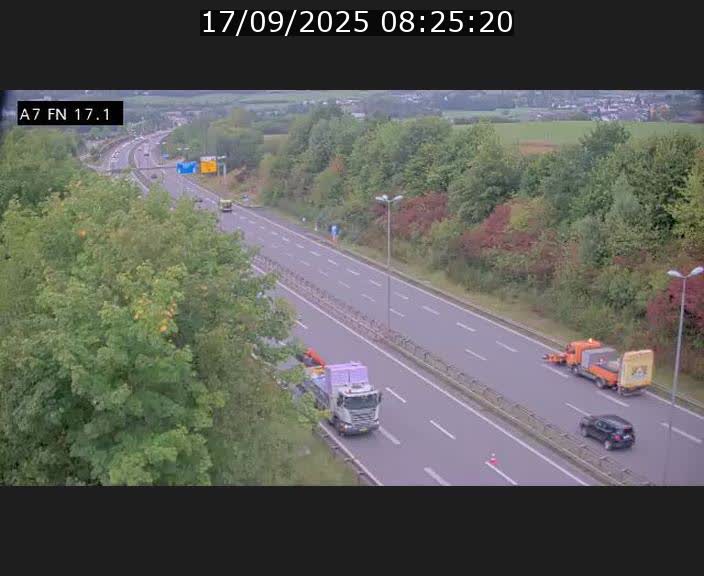 <h2>Caméra trafic Luxembourg - A7, Merscherbierg direction Mersch</h2>