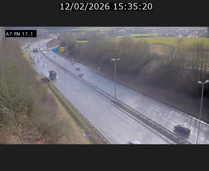 Caméra trafic Luxembourg - A7, Merscherbierg direction Mersch