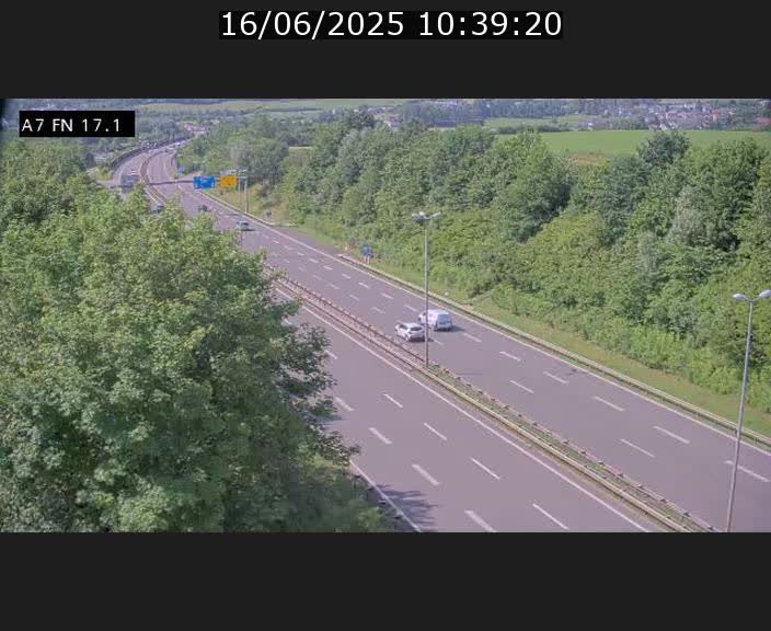Caméra trafic Luxembourg - A7, Merscherbierg direction Mersch