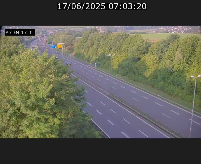 Caméra trafic Luxembourg - A7, Merscherbierg direction Mersch