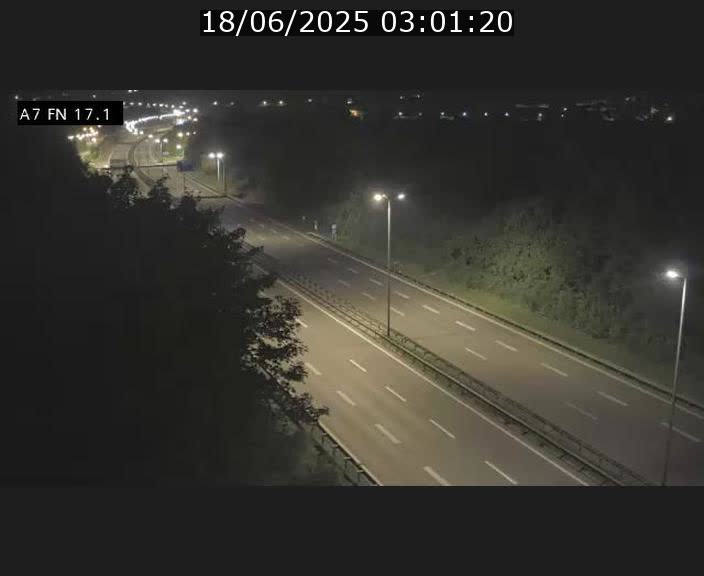 Caméra trafic Luxembourg - A7, Merscherbierg direction Mersch