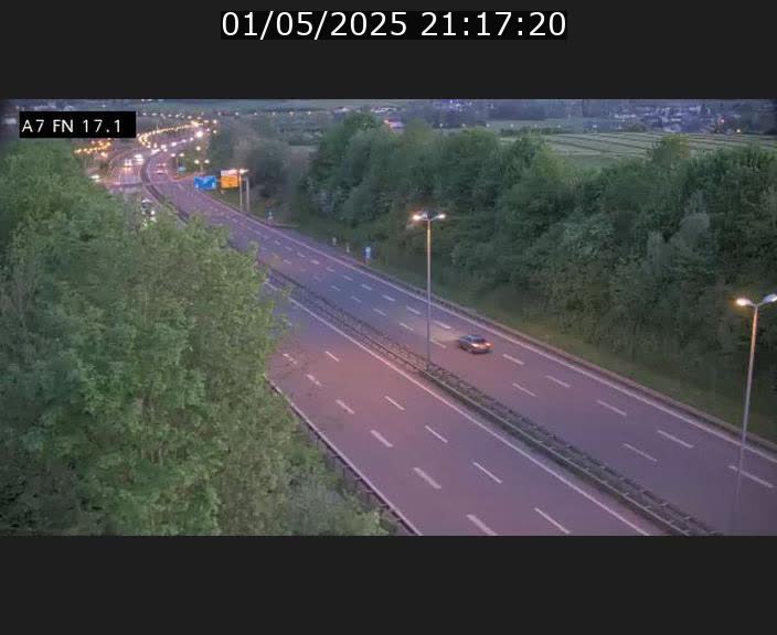Caméra trafic Luxembourg - A7, Merscherbierg direction Mersch
