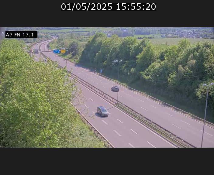 Caméra trafic Luxembourg - A7, Merscherbierg direction Mersch