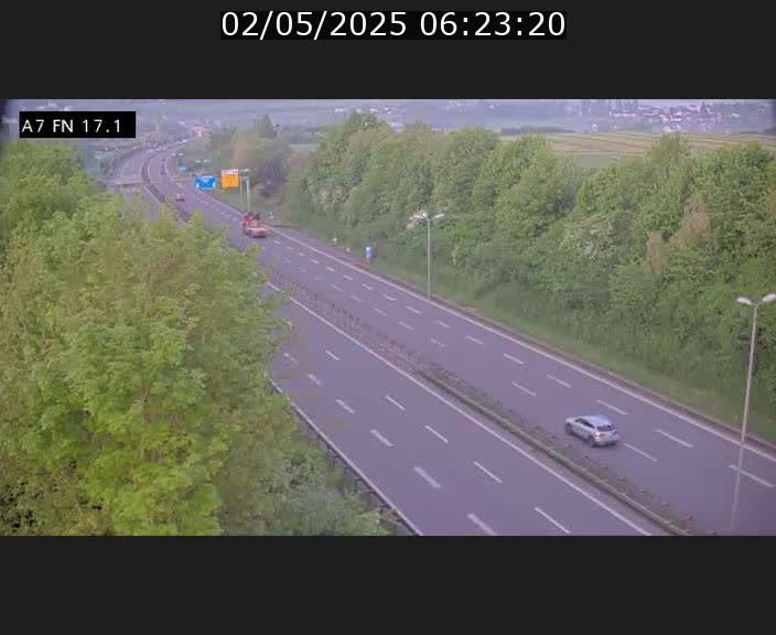 Caméra trafic Luxembourg - A7, Merscherbierg direction Mersch