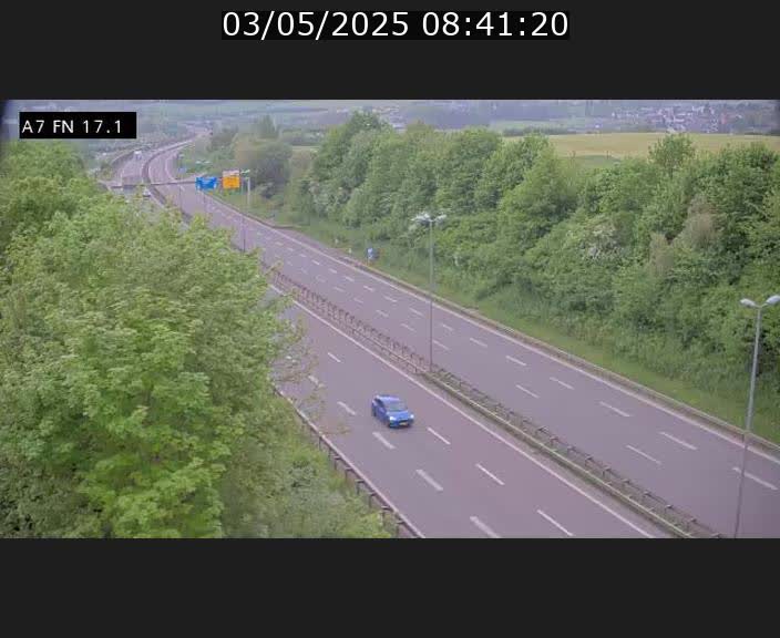 Caméra trafic Luxembourg - A7, Merscherbierg direction Mersch