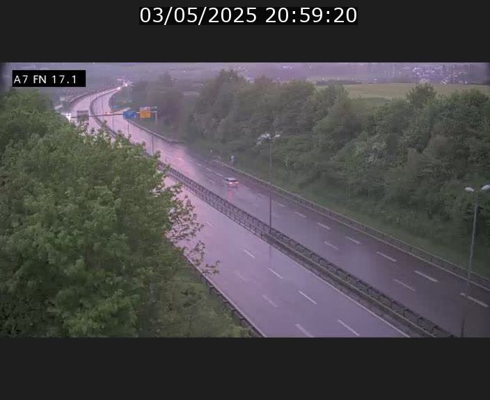 Caméra trafic Luxembourg - A7, Merscherbierg direction Mersch