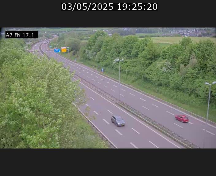 Caméra trafic Luxembourg - A7, Merscherbierg direction Mersch