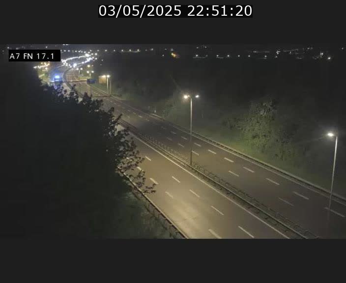 Caméra trafic Luxembourg - A7, Merscherbierg direction Mersch