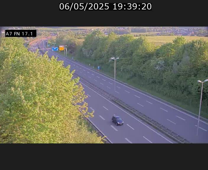 Caméra trafic Luxembourg - A7, Merscherbierg direction Mersch