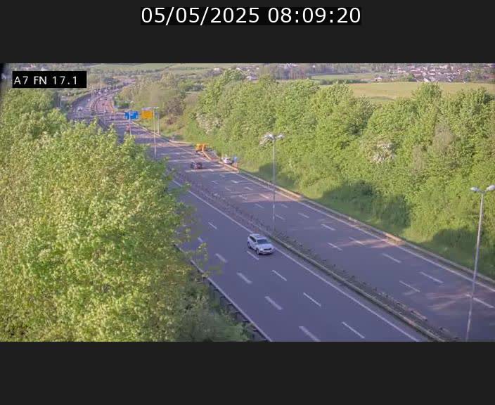 Caméra trafic Luxembourg - A7, Merscherbierg direction Mersch