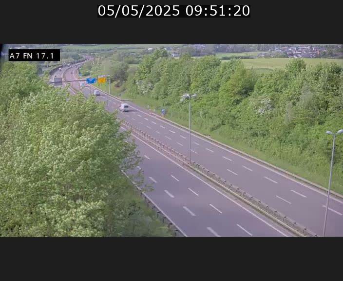 Caméra trafic Luxembourg - A7, Merscherbierg direction Mersch