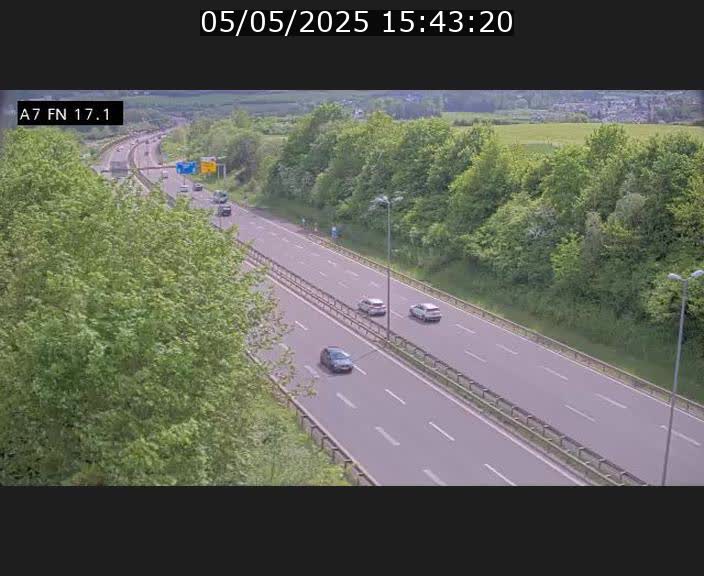 Caméra trafic Luxembourg - A7, Merscherbierg direction Mersch