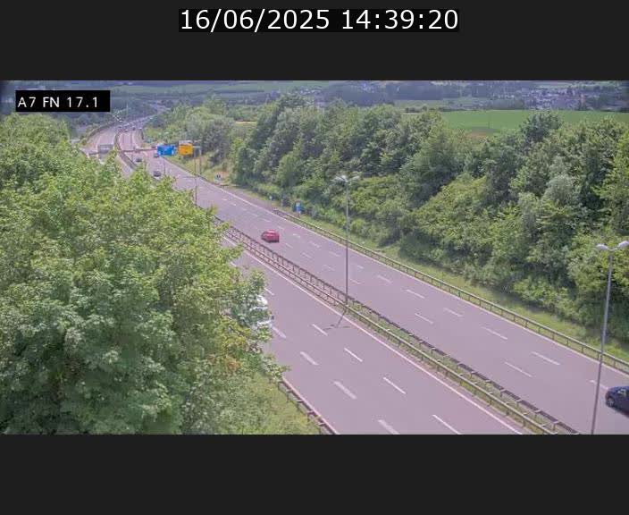 Caméra trafic Luxembourg - A7, Merscherbierg direction Mersch