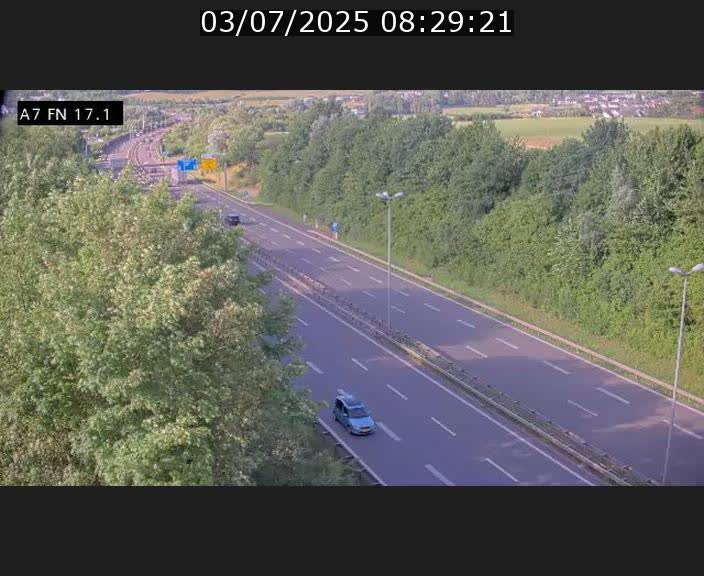 Caméra trafic Luxembourg - A7, Merscherbierg direction Mersch
