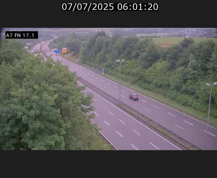 Caméra trafic Luxembourg - A7, Merscherbierg direction Mersch