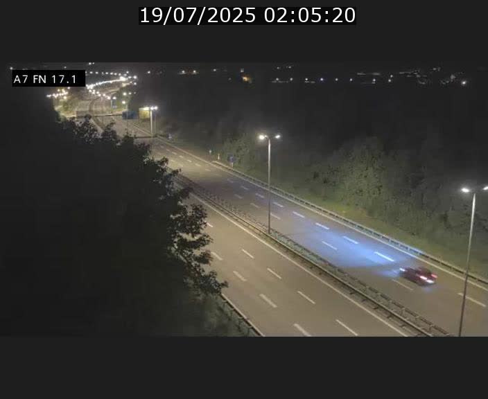 Caméra trafic Luxembourg - A7, Merscherbierg direction Mersch