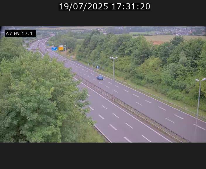 Caméra trafic Luxembourg - A7, Merscherbierg direction Mersch