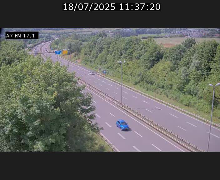 Caméra trafic Luxembourg - A7, Merscherbierg direction Mersch