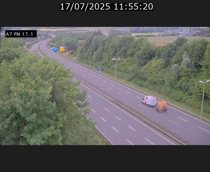 Caméra trafic Luxembourg - A7, Merscherbierg direction Mersch