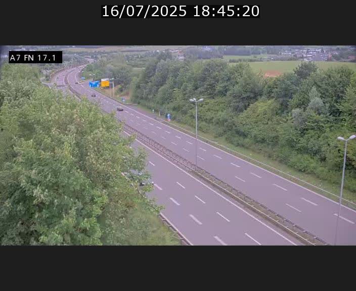 Caméra trafic Luxembourg - A7, Merscherbierg direction Mersch