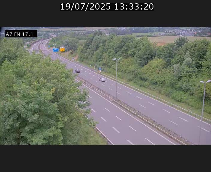 Caméra trafic Luxembourg - A7, Merscherbierg direction Mersch