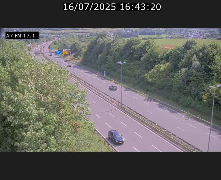 Caméra trafic Luxembourg - A7, Merscherbierg direction Mersch