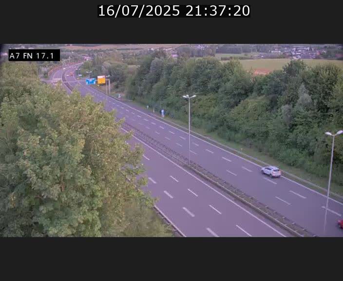 Caméra trafic Luxembourg - A7, Merscherbierg direction Mersch