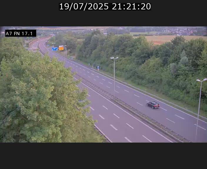 Caméra trafic Luxembourg - A7, Merscherbierg direction Mersch