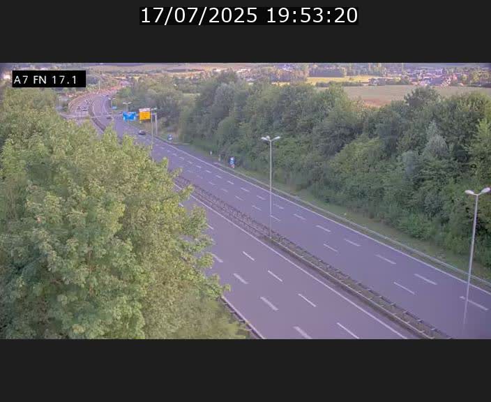 Caméra trafic Luxembourg - A7, Merscherbierg direction Mersch