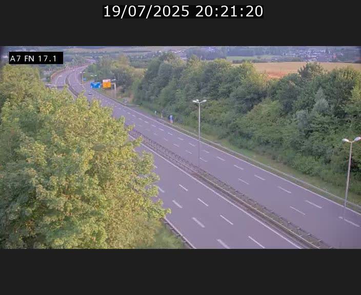 Caméra trafic Luxembourg - A7, Merscherbierg direction Mersch