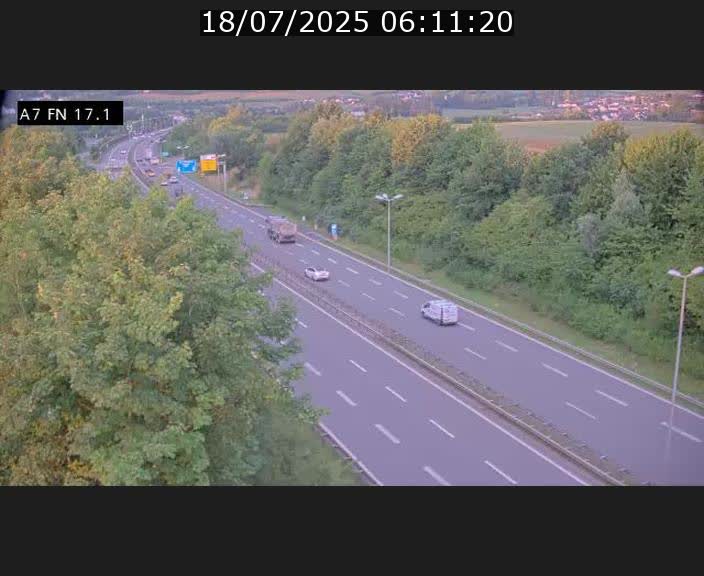 Caméra trafic Luxembourg - A7, Merscherbierg direction Mersch